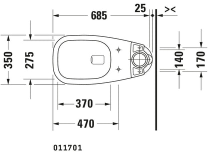 Duravit D-Code Two-piece toilet