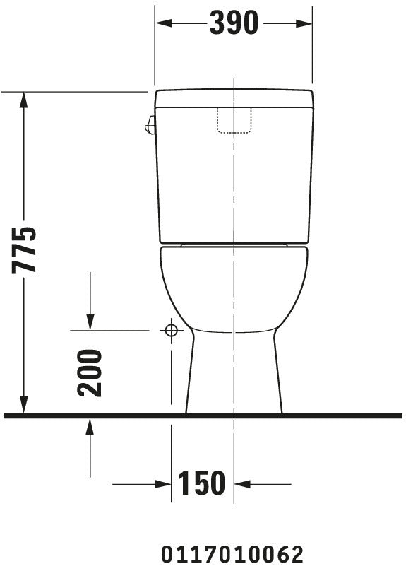 Duravit D-Code Two-piece toilet
