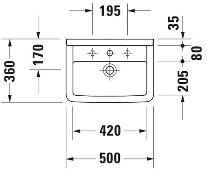 Duravit Starck 3 Washbasin