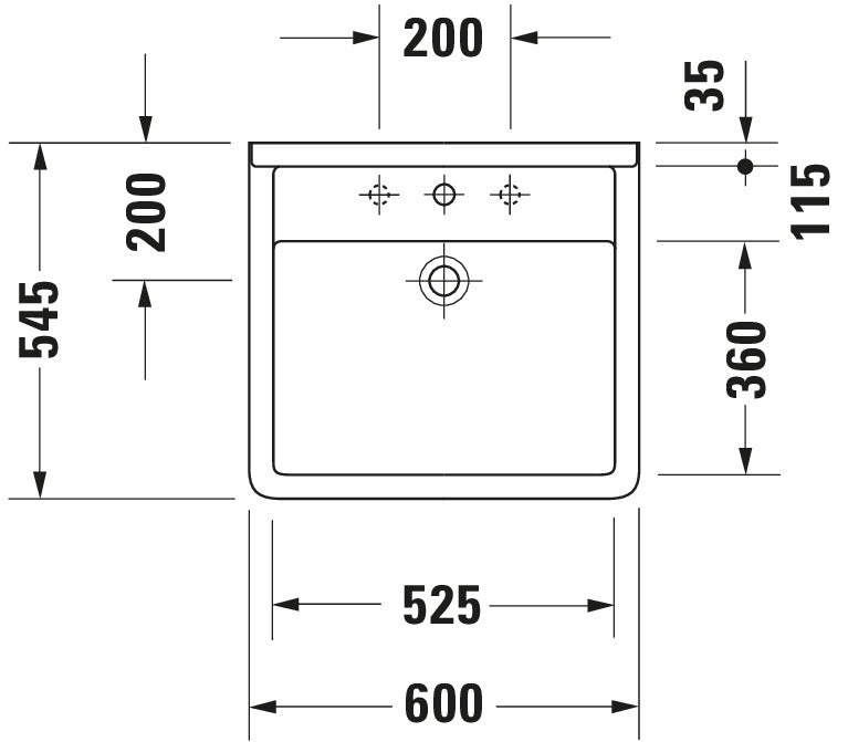 Duravit Starck 3 Washbasin Vital