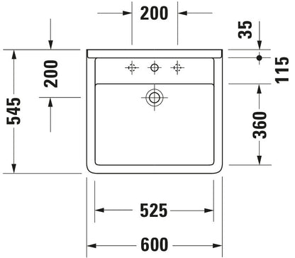 Duravit Starck 3 Washbasin Vital