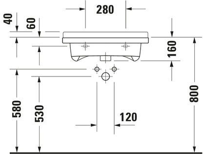 Duravit Starck 3 Washbasin Vital