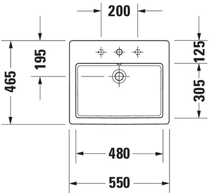 Duravit Vero Built-in basin