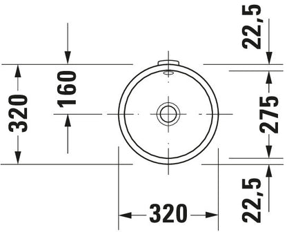 Duravit Architec Built-in basin