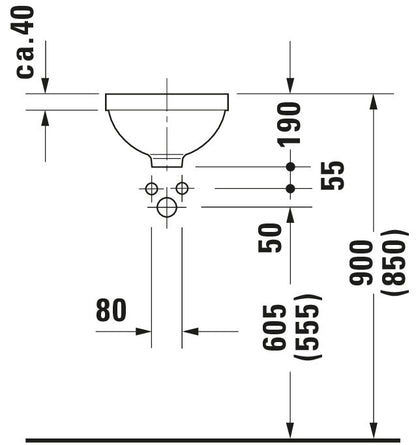 Duravit Architec Built-in basin
