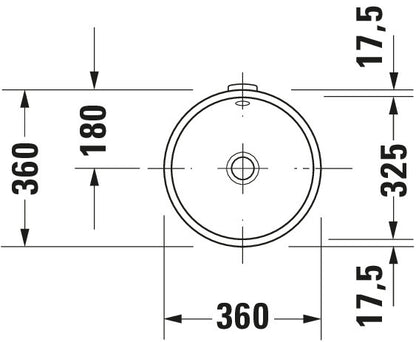 Duravit Architec Built-in basin