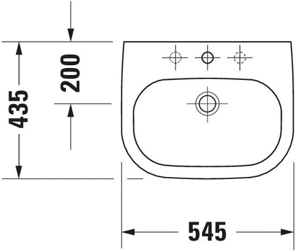 Duravit D-Code Built-in basin