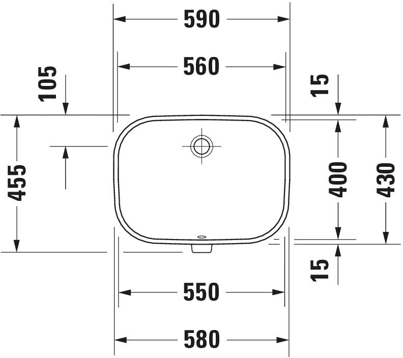 Duravit D-Code Built-in basin