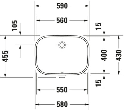 Duravit D-Code Built-in basin