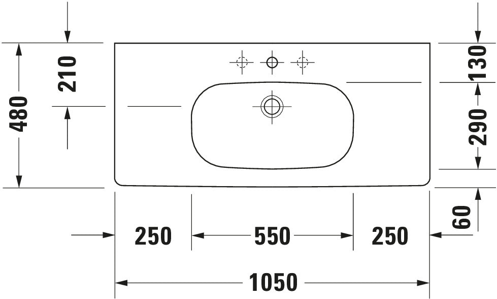 Duravit D-Code Washbasin