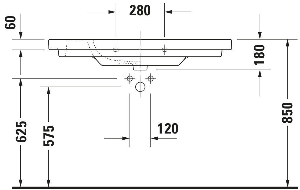 Duravit D-Code Washbasin
