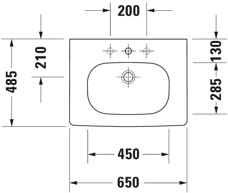 Duravit D-Code Washbasin