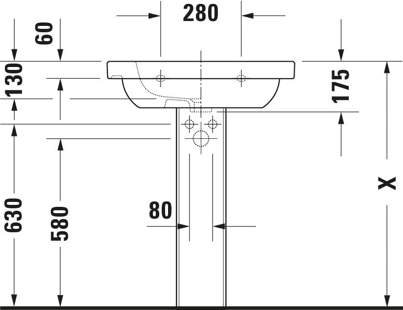 Duravit D-Code Washbasin