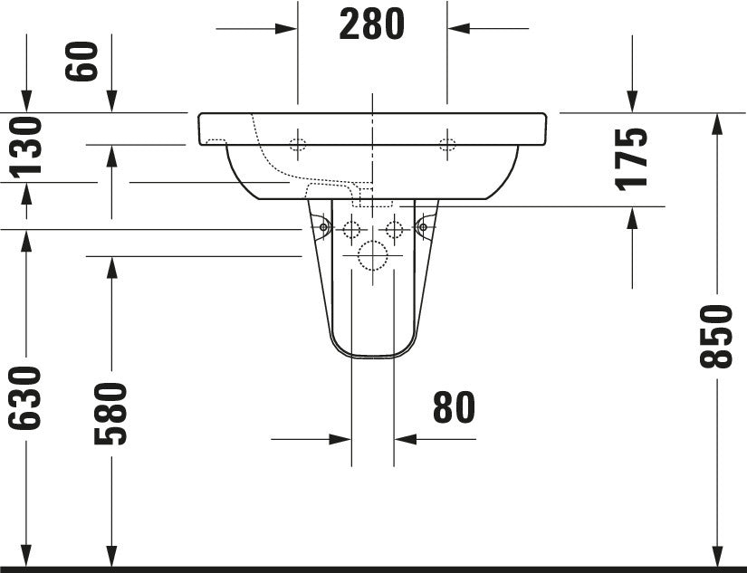 Duravit D-Code Washbasin