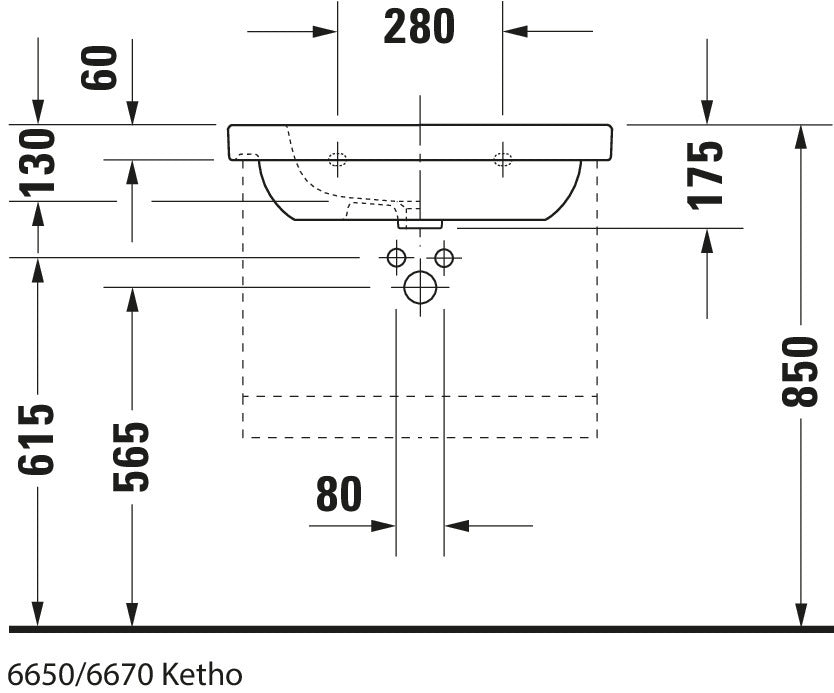 Duravit D-Code Washbasin