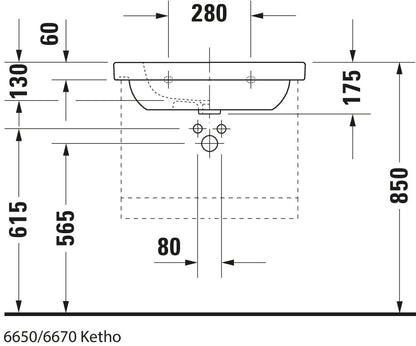Duravit D-Code Washbasin
