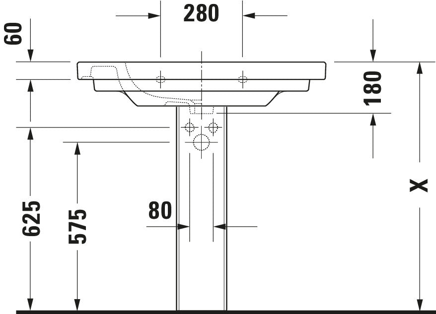 Duravit D-Code Washbasin