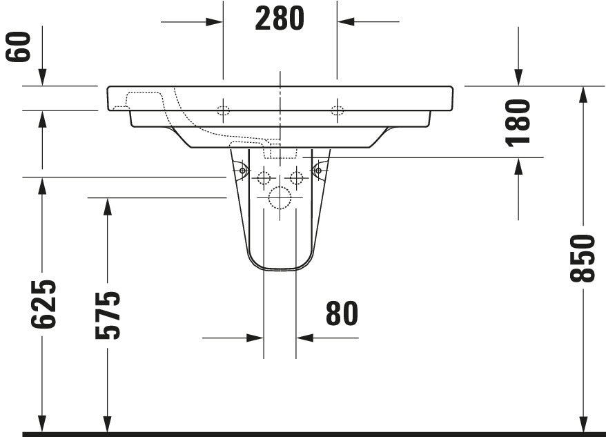 Duravit D-Code Washbasin