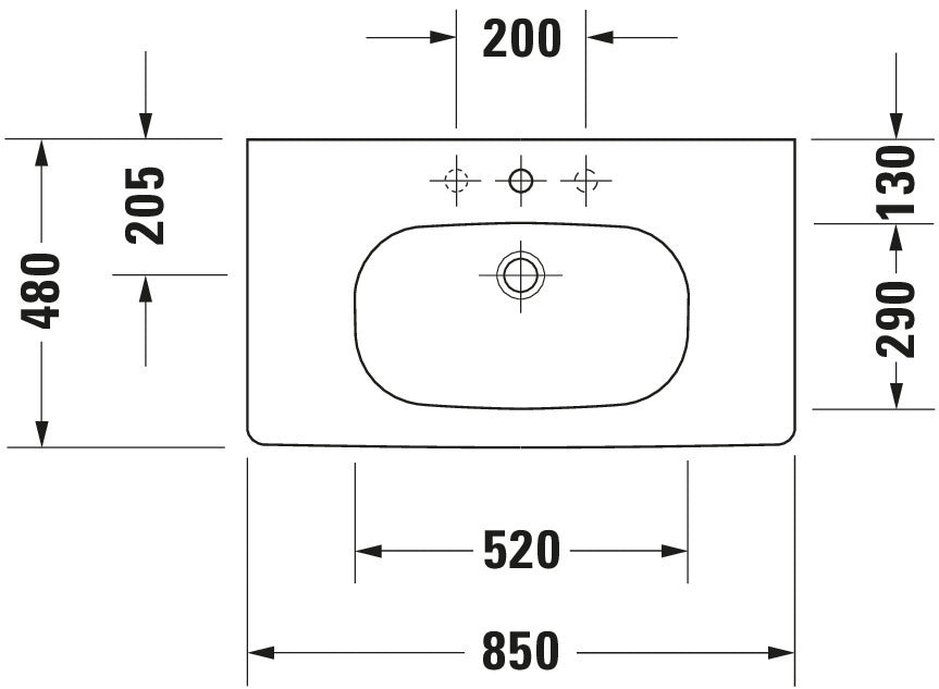 Duravit D-Code Washbasin