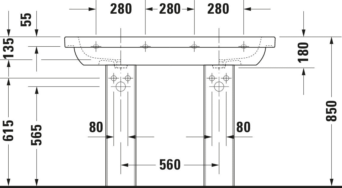 Duravit D-Code Double washbasin