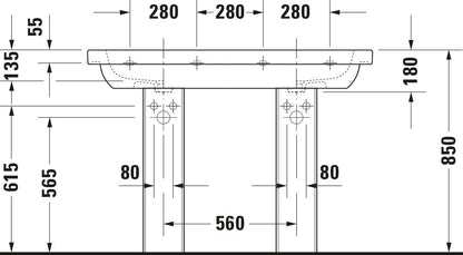 Duravit D-Code Double washbasin