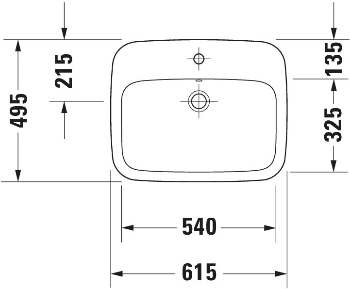 Duravit DuraStyle Built-in basin
