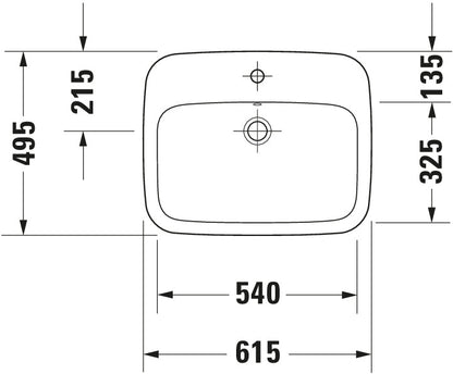 Duravit DuraStyle Built-in basin