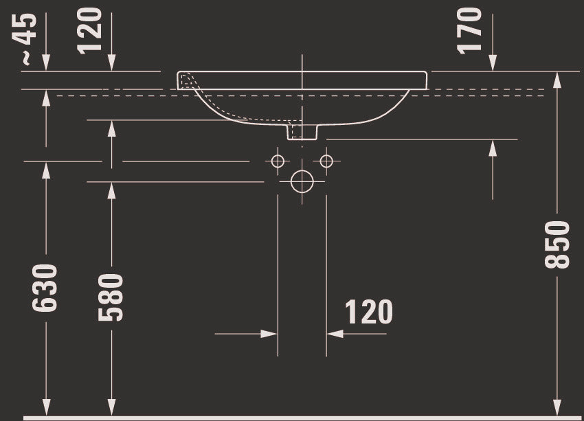 Duravit DuraStyle Built-in basin