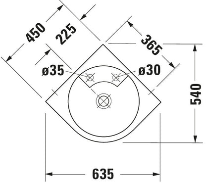 Duravit Architec Corner Basin