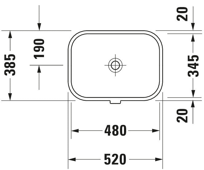 Duravit Happy D.2 Built-in basin