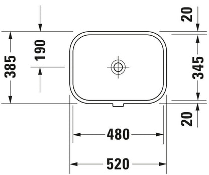 Duravit Happy D.2 Built-in basin