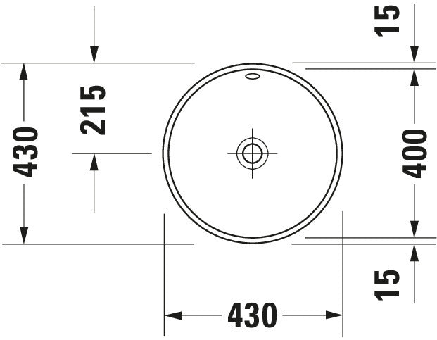 Duravit Architec Built-in basin