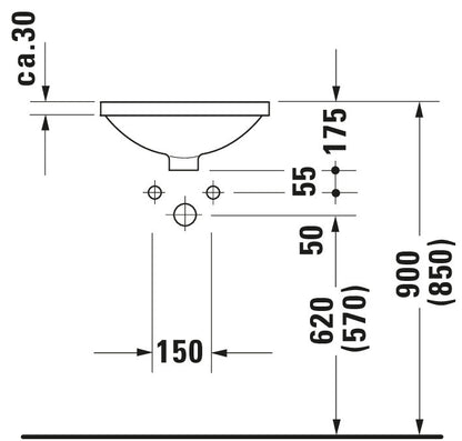 Duravit Architec Built-in basin
