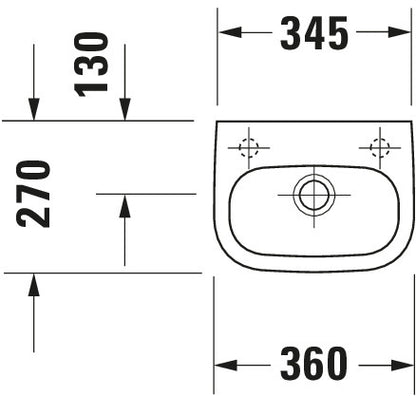 Duravit D-Code Hand basin