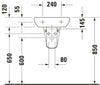 Duravit D-Code Hand basin