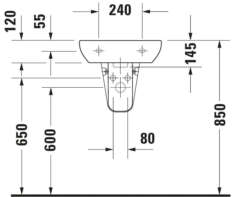 Duravit D-Code Hand basin