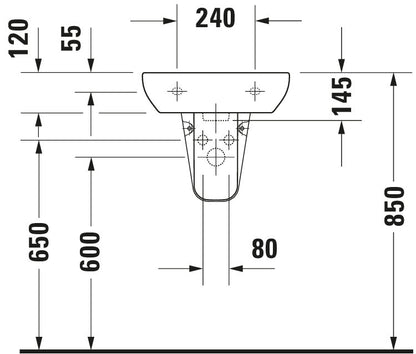 Duravit D-Code Hand basin