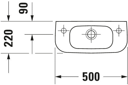 Duravit D-Code Hand basin