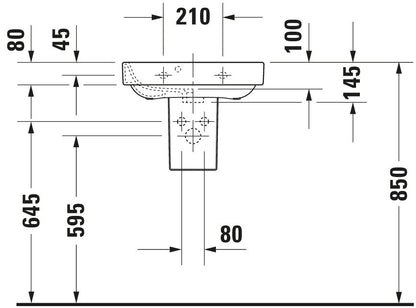 Duravit Happy D.2 Hand basin