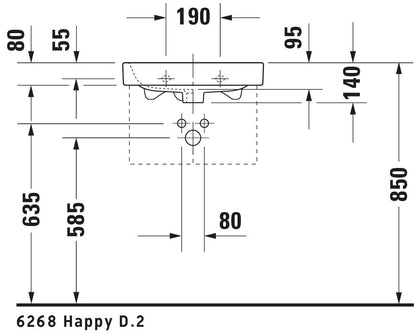 Duravit Happy D.2 Hand basin