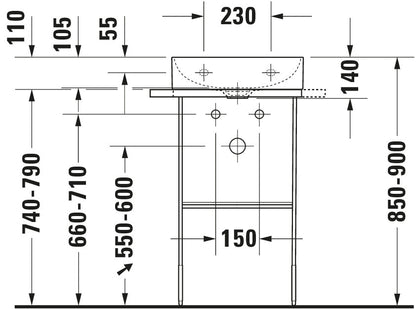 Duravit DuraSquare Metal console