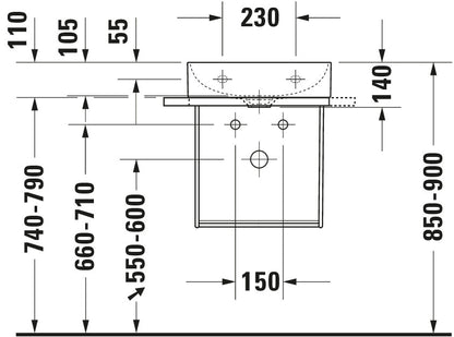 Duravit DuraSquare Metal console