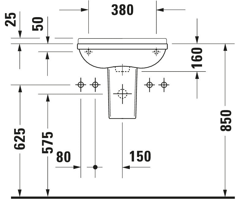 Duravit Starck 3 Hand basin