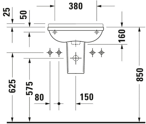Duravit Starck 3 Hand basin