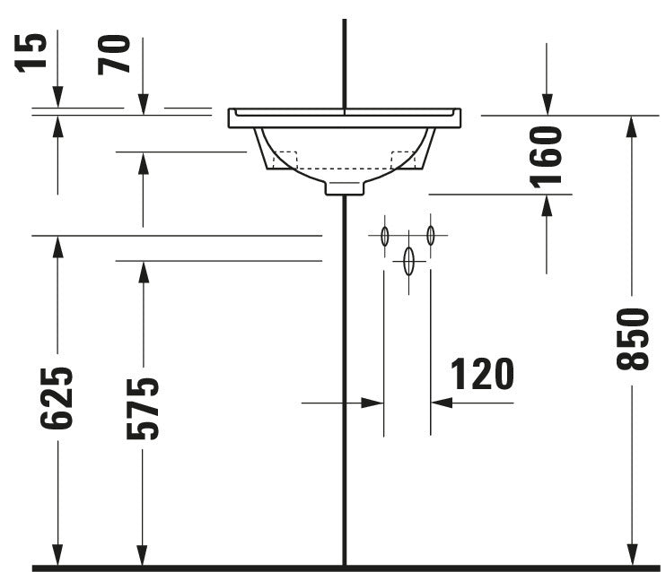 Duravit Starck 3 Corner Basin