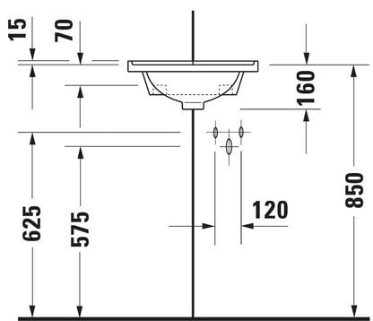 Duravit Starck 3 Corner Basin