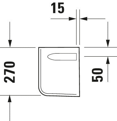 Duravit D-Code Siphon cover
