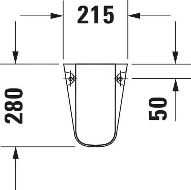 Duravit D-Code Siphon cover