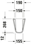 Duravit D-Code Siphon cover