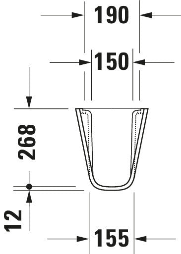 Duravit D-Code Siphon cover